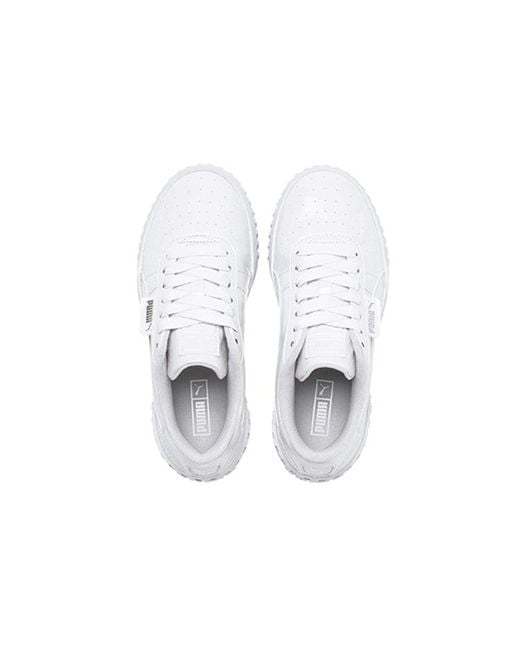 PUMA White (Wmns) Cali Patent Jr