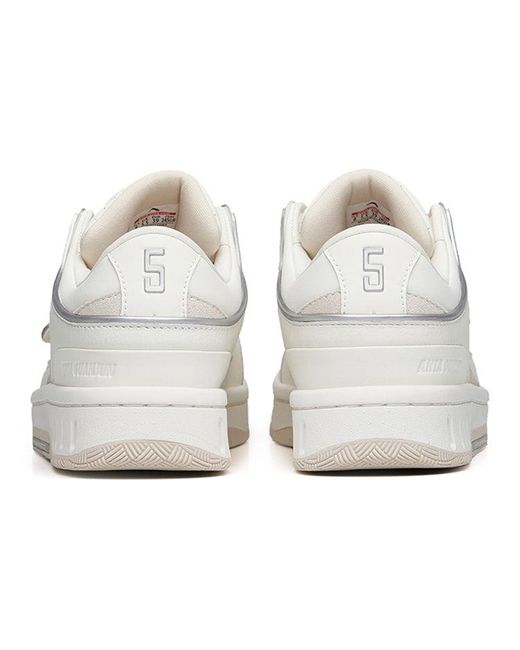 Anta White (Wmns) Skateboarding Series Sneakers
