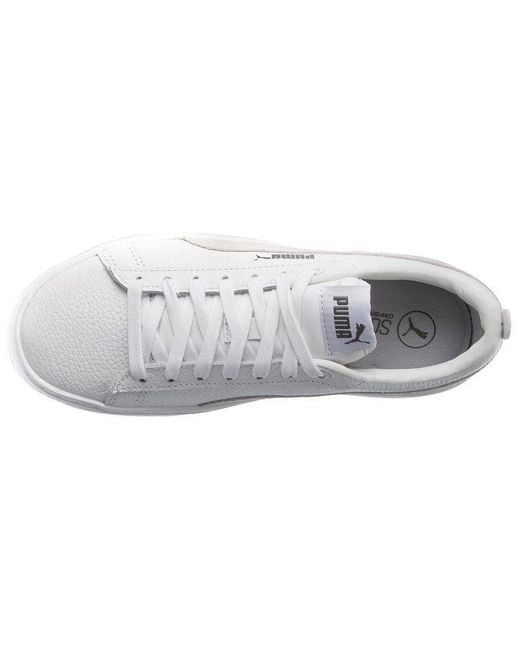 PUMA White (Wmns) Smash Platform Low