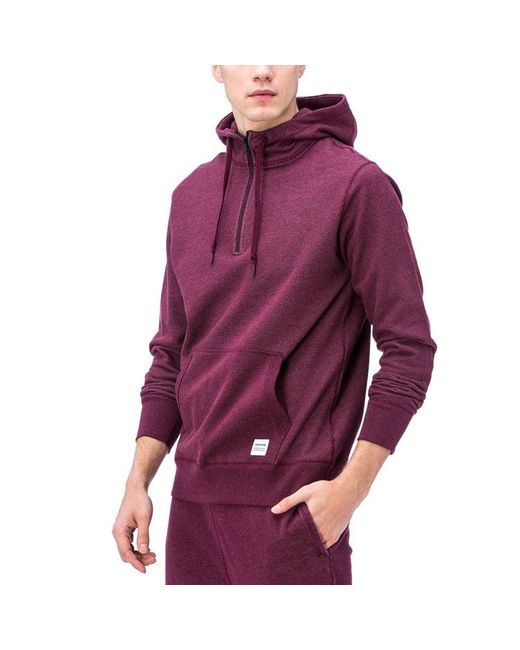 Converse Purple Half Zip Hoodie for men
