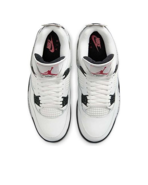 Nike Air Jordan 4 Sneakers White Cement for men