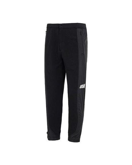 Nike Black Patchwork Knitted Sweatpants for men