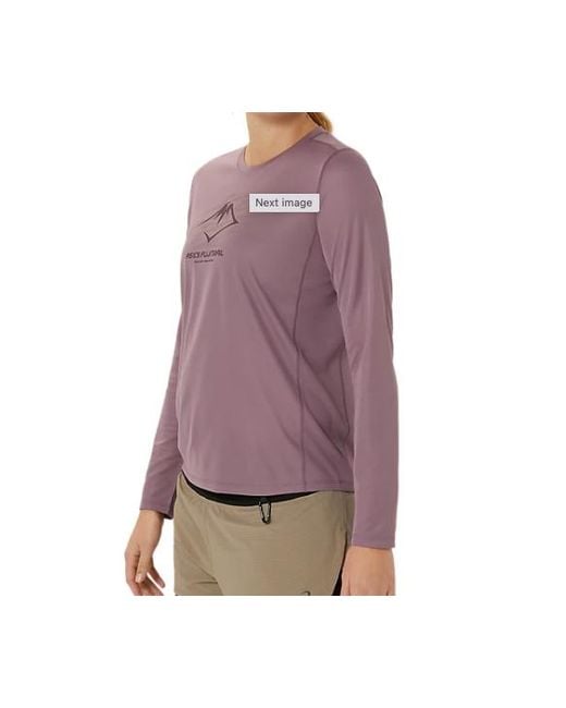 Asics Purple (Wmns) Fujitral Logo Long Sleeves T-Shirt 'Dusty Mauve'