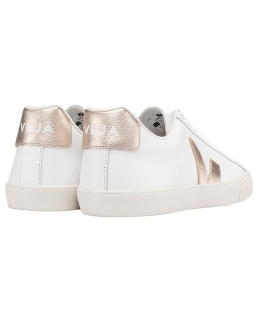 Veja White Esplar Lace-Up Sneakers