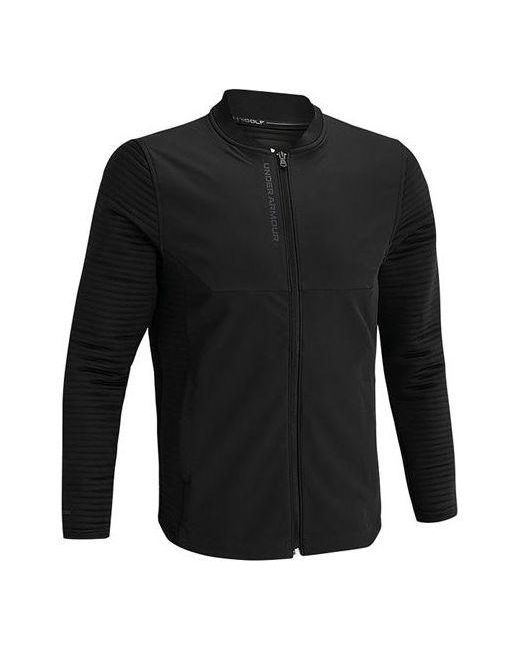 Under Armour Black Golf Sports Zipper Coat for men