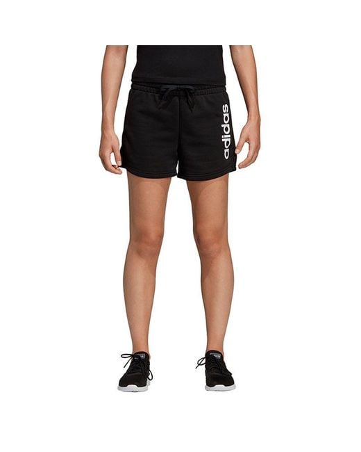 Adidas Black (Wmns) Essentials Linear Logo Shorts