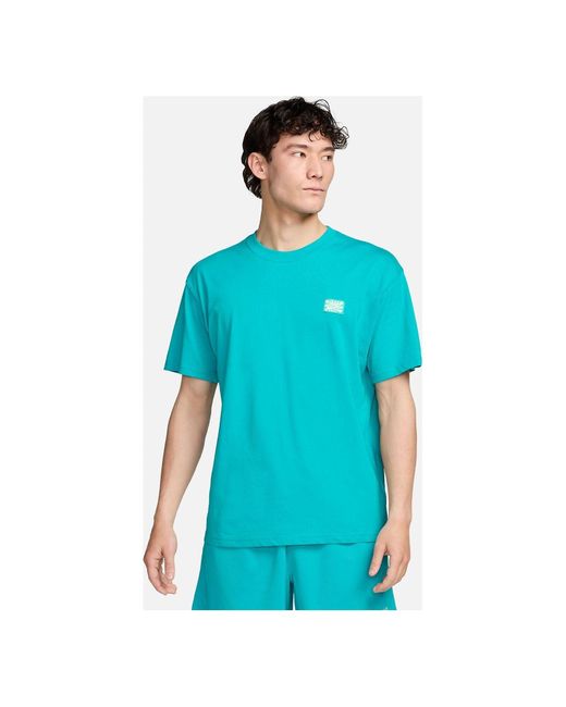 Nike Blue Graphic T-shirt for men