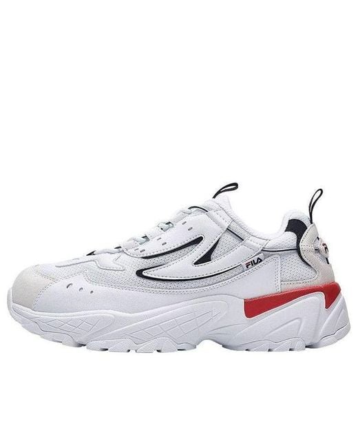 Fila White Caliper Low-Cut Old Shoes for men