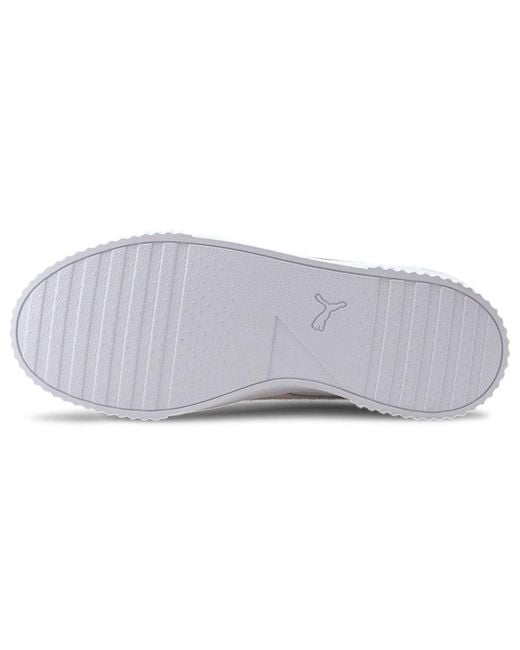 PUMA White (Wmns) Carina Leather Rose Water'