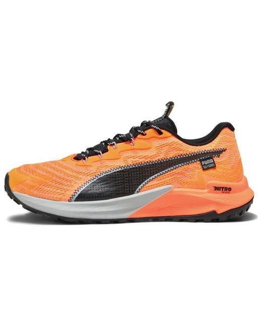 PUMA Orange Fast-Trac Nitro 2 'Neon Sun Clementine' for men