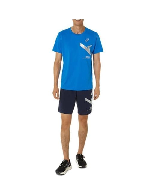 Asics Blue A-I-M Dry Shorts 'Midnight'