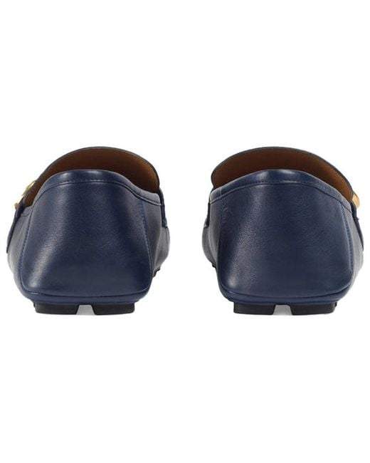 Gucci Blue Horsebit Loafers Moccasins for men