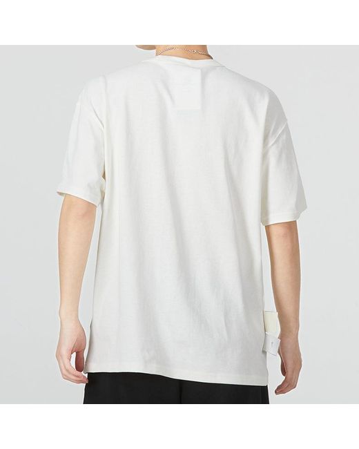 Nike White As Nsw Tee Prem Pocket Casual Breathable Round Neck Logo Solid Color Short Sleeve T-Shirt for men