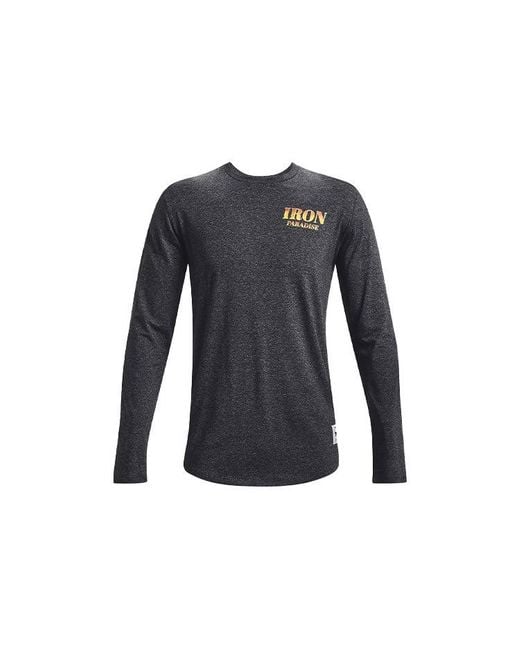 Under Armour Blue Project Rock Outlaw Iron Paradise T-Shirt for men