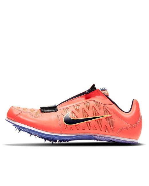 Nike Red Zoom Long Jump 4 Track Spikes 'Bright Mango' for men