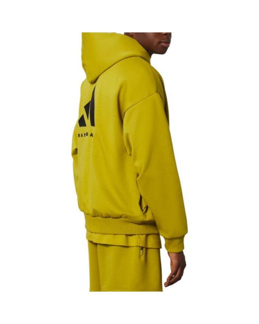 Adidas Yellow Basketball Hoodie 'Pulse' for men