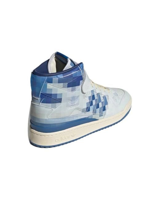 Adidas Blue Originals Forum 84 High Closer Look 'Trace Royal' for men