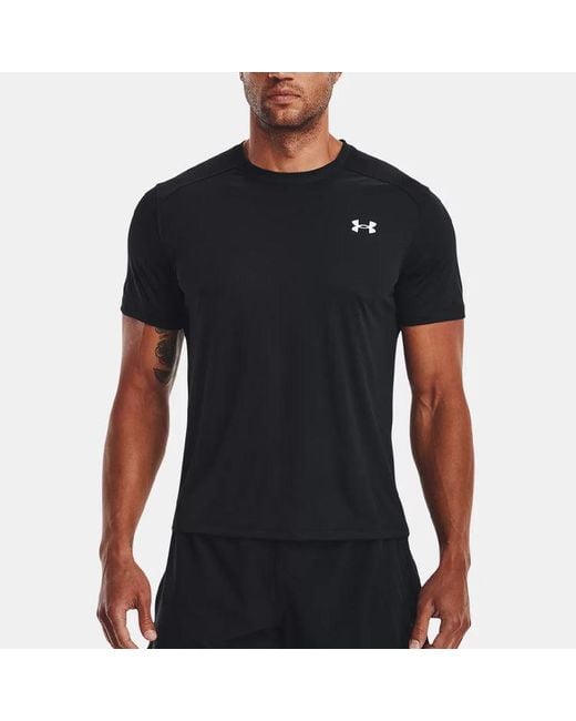 Under Armour Black Coolswitch Run Short Sleeve T-Shirt for men