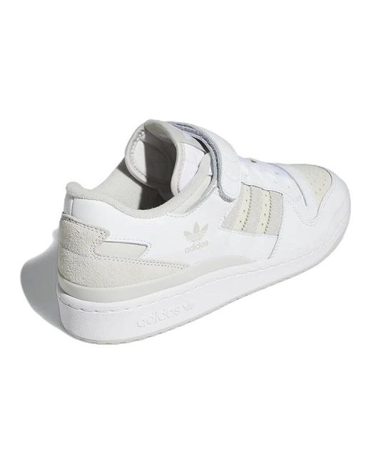 Adidas White Originals Forum Low Classic Shoes 'Cloud Chalk' for men