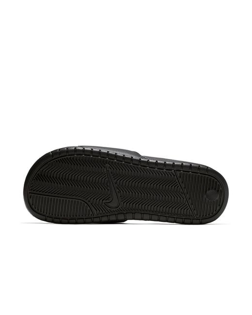 Nike Black (Wmns) Benassi Swoosh Fashion Slippers