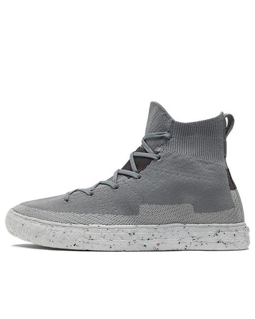 Converse Gray Chuck Taylor All Star Crater Knit High 'Limestone' for men