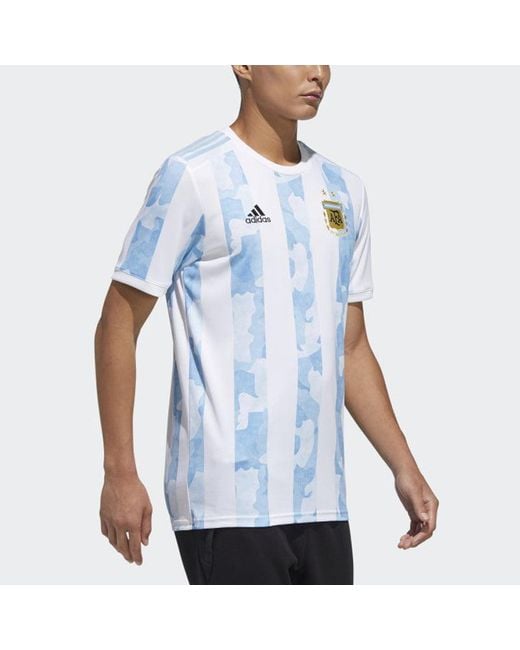 Adidas Blue Sw Fan Edition 21 Home Soccer Jersey Asia Sizing 'Messi' for men
