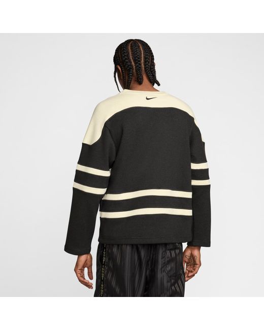 Nike Black X Bode Astro Grabber Lacing Knit Sweater Asia Sizing 'Shaded Natural Linen' for men