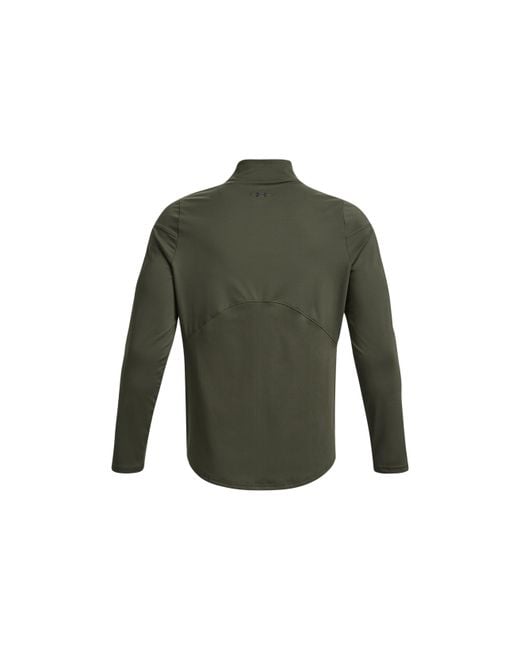 Under Armour Green Rush Coldgear Mock Long Sleeve T-Shirt for men