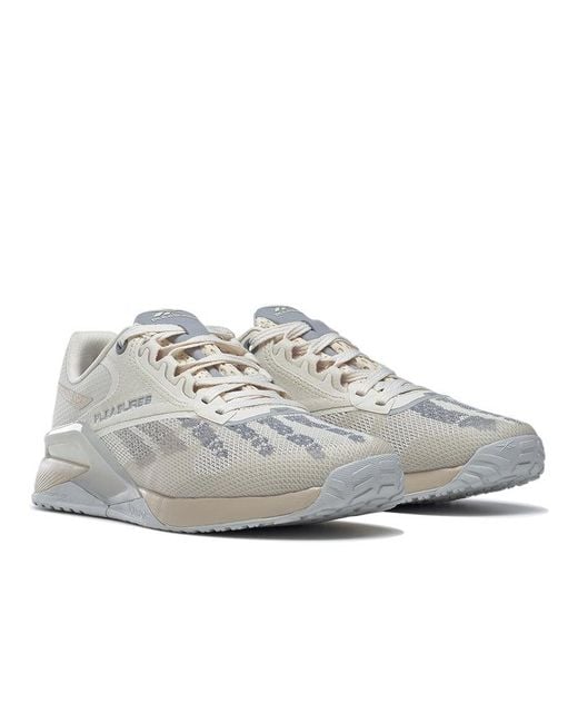 Reebok Gray Nano 6000 X Pleasures 'Sandtrap' for men