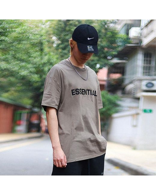 Fear Of God Gray Ss20 Graphic Logo T-Shirt 'Charcoal' for men