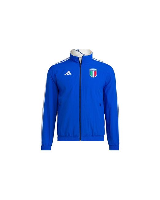 Adidas Blue Italy 2023 Anthem Jacket for men
