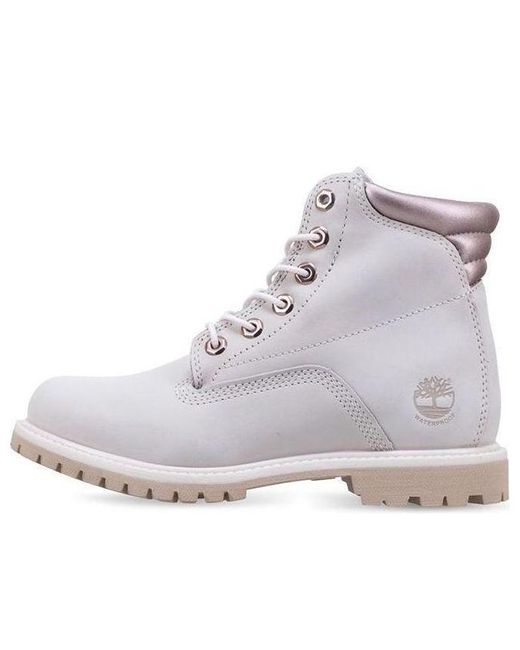 Timberland Gray Waterville 6 Inch Waterproof Boots