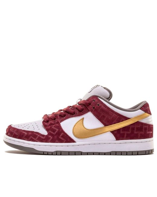 Nike White Sb Dunk Low Premium Qs 'Shanghai' 2013 for men