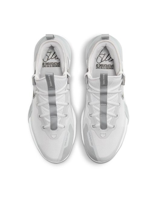 Nike White Force Zoom Trout 9 Elite Baseball Cleats for men