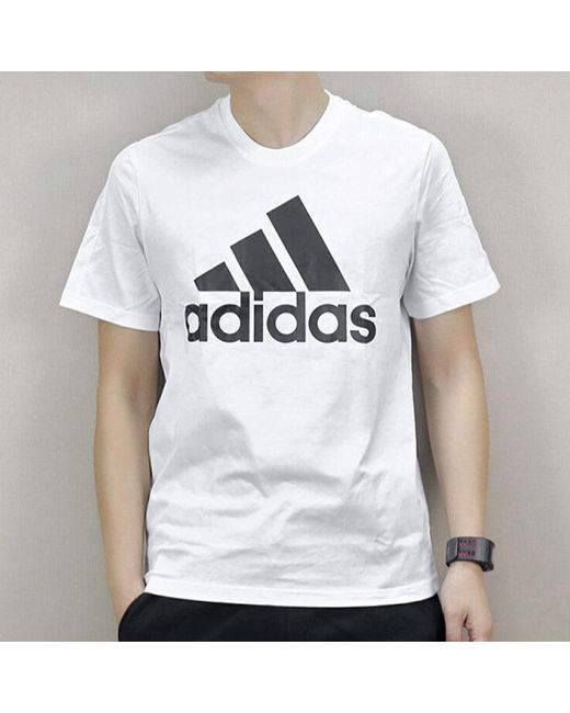 Adidas White Sports Stylish Short Sleeve for men