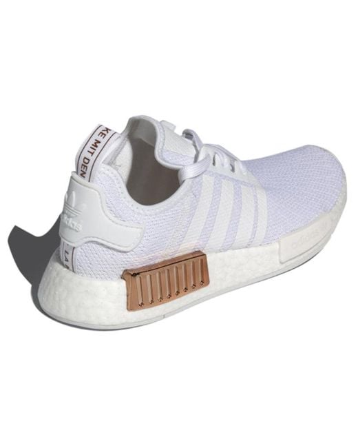 Adidas White (Wmns) Nmd_R1 Copper Metallic'