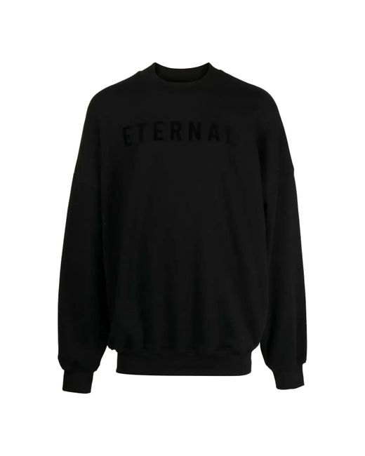 Fear Of God Black Fw22 Eternal Fleece Crewneck for men