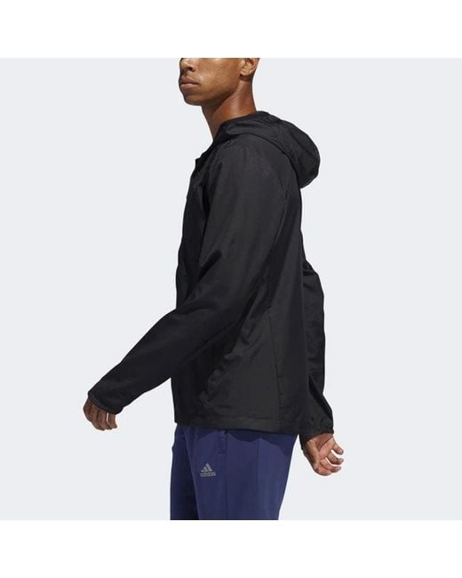 Adidas Blue Own The Run Jkt Running Sports Jacket Coat for men