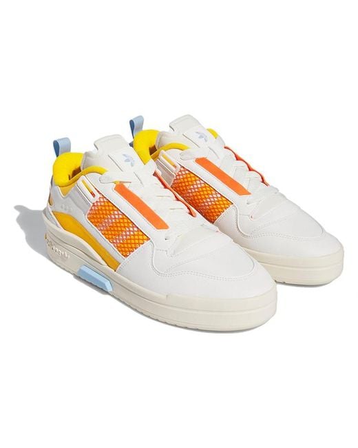Adidas Yellow Originals Forum Mod Low Shoes 'Cloud Crew' for men