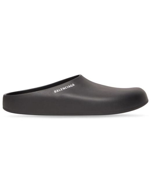 Balenciaga Brown Pool Closed Slide for men