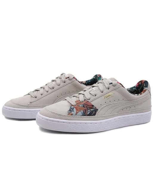 PUMA Gray Suede Skate Palms 'Light' for men