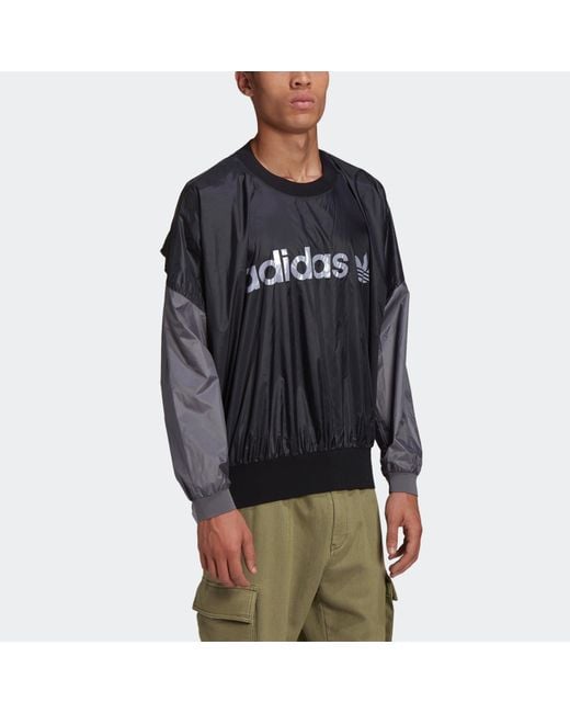 Adidas Black Originals X Human Made Crossover Embroidered Logo Round Neck Sports for men