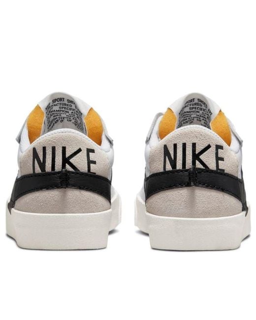 Nike White Blazer Low '77 Jumbo