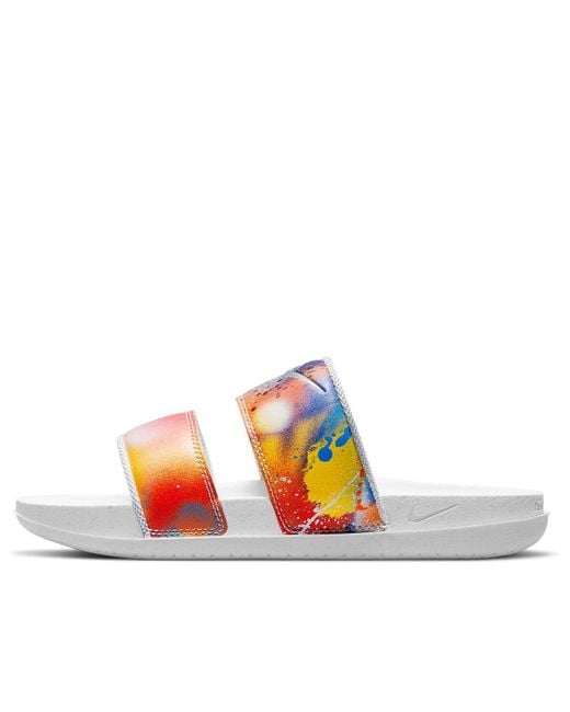 Nike Blue (Wmns) Offcourt Duo Slide 'Paint Splatter'