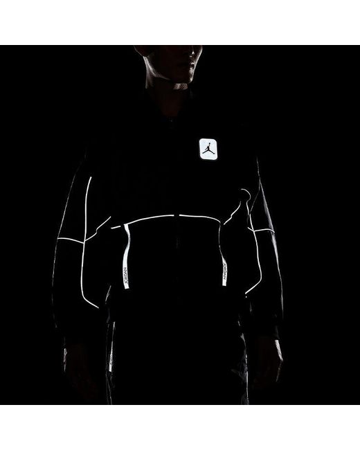 Nike Black 3M Zipper Reflective Sports Jacket for men