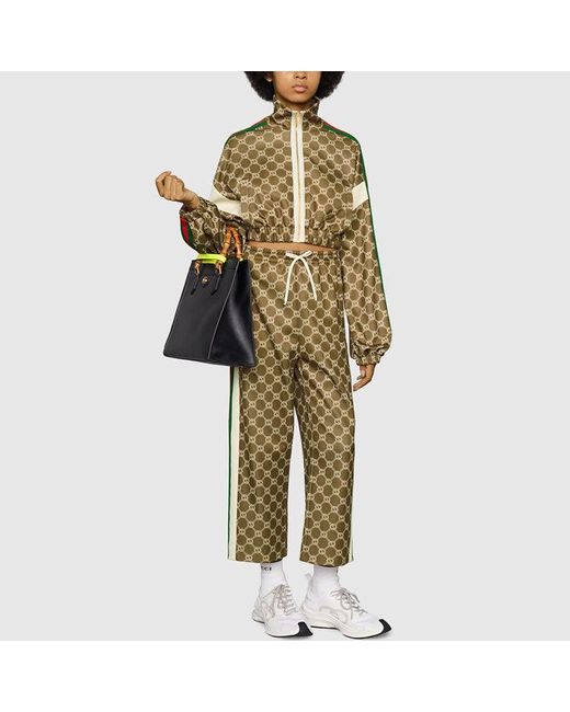 Gucci Green (Wmns) Interlocking G Zipper Jacket Ivory'