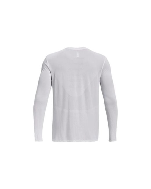 Under Armour Gray Seamless Stride Long Sleeve for men