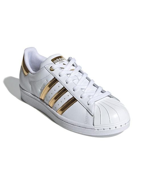 Adidas White (Wmns) Superstar Metal Toe Metallic'