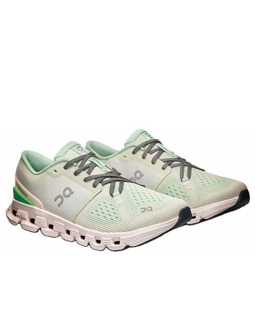 On Shoes White (Wmns) Cloud X 4 'Aloe Honeydew'