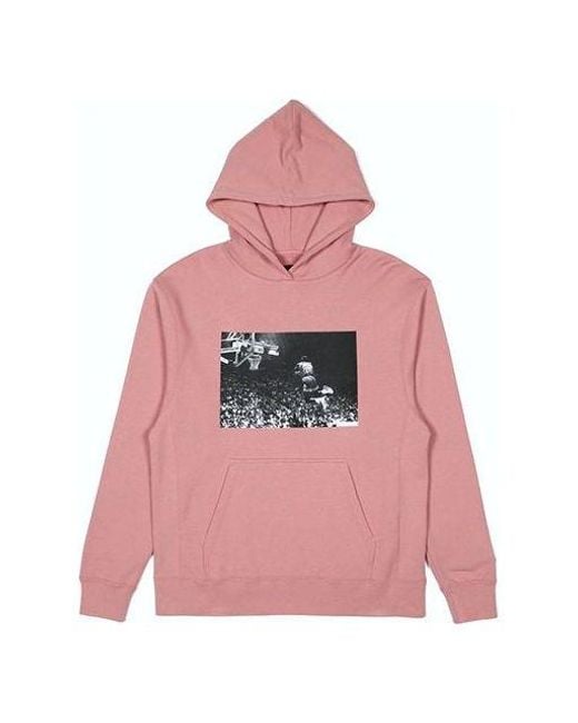 Nike Pink X Union La Flying High Hooded Sweatshirt 'Rust' for men
